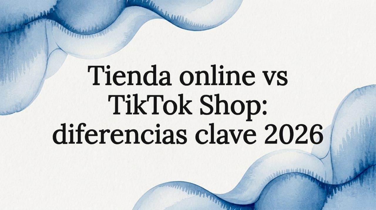 Tienda online vs TikTok Shop: diferencias clave 2026