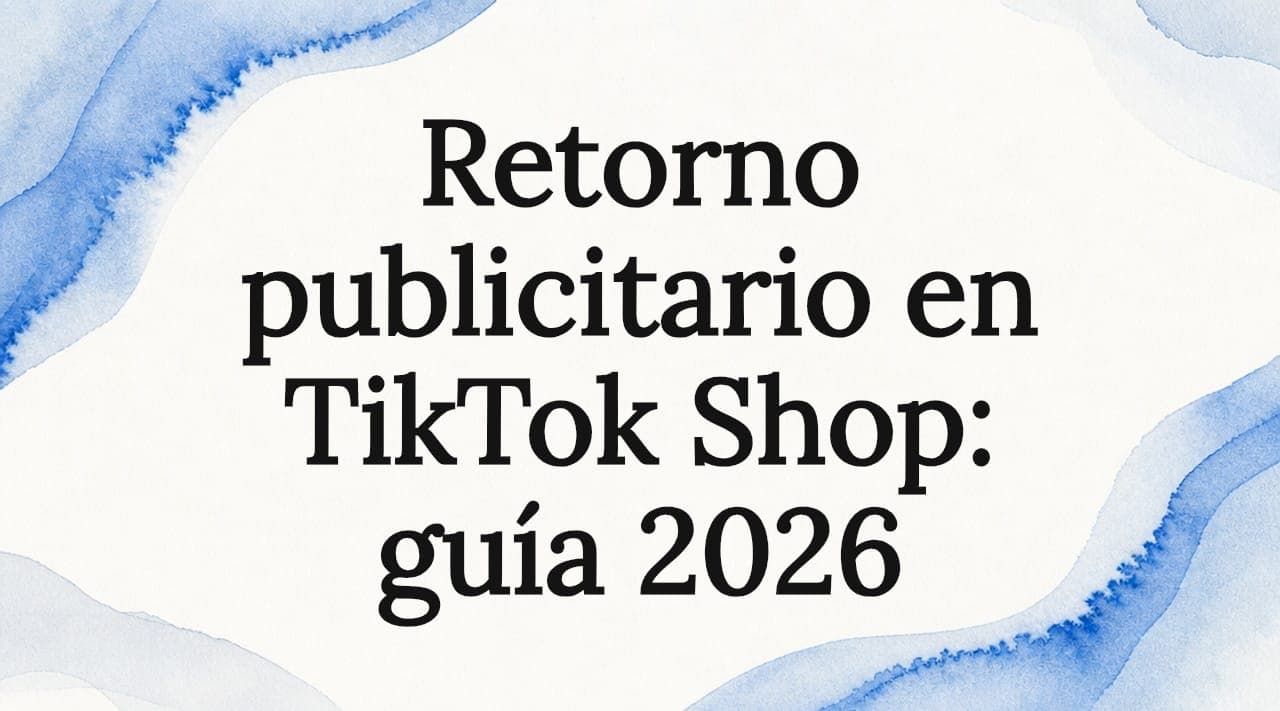 Retorno publicitario en TikTok Shop: guía 2026