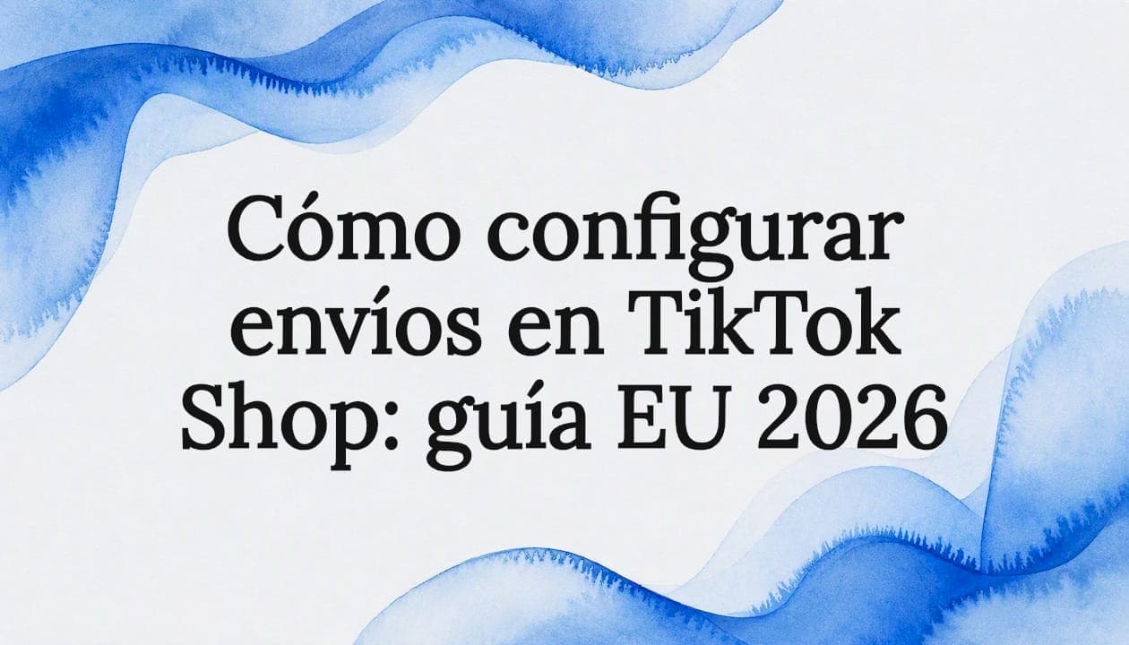 Cómo configurar envíos en TikTok Shop: guía EU 2026