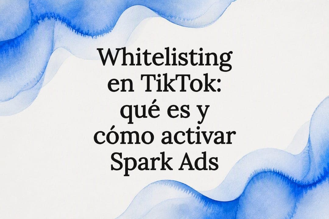 Whitelisting en TikTok: qué es y cómo activar Spark Ads