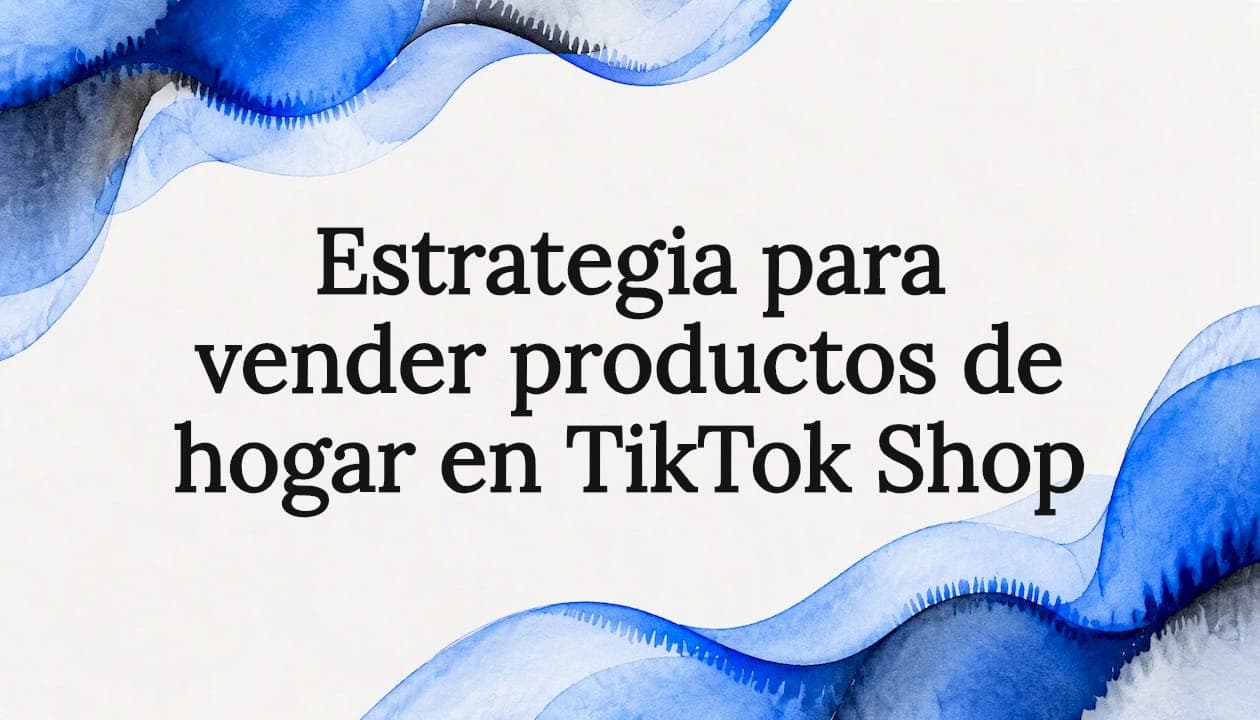 Estrategia para vender productos de hogar en TikTok Shop